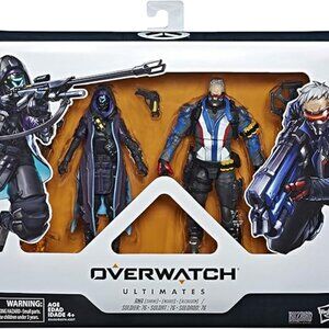 Overwatch Soldier 76 & Strike Ana Dual Pack 6" Collectible SEALED⚡🏃‍♀️‍💨🚚